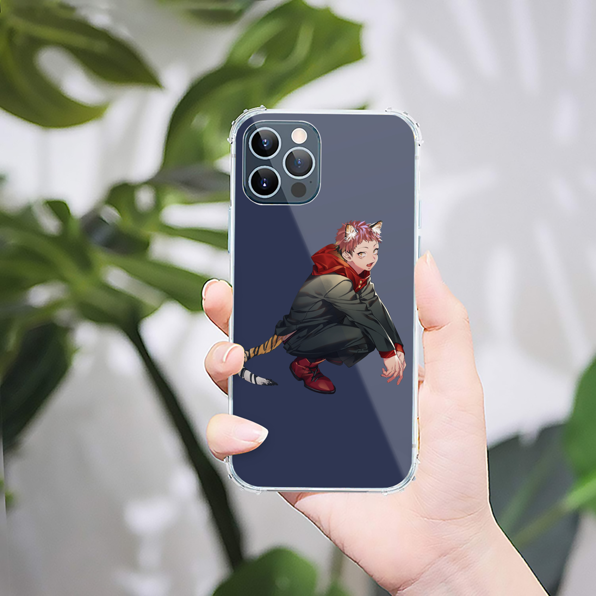 （画像用） 呪術廻戦 Jujutsu Kaisen 【iPhone 12シリーズ対応】透明スマホケース（クリアソフトケース）